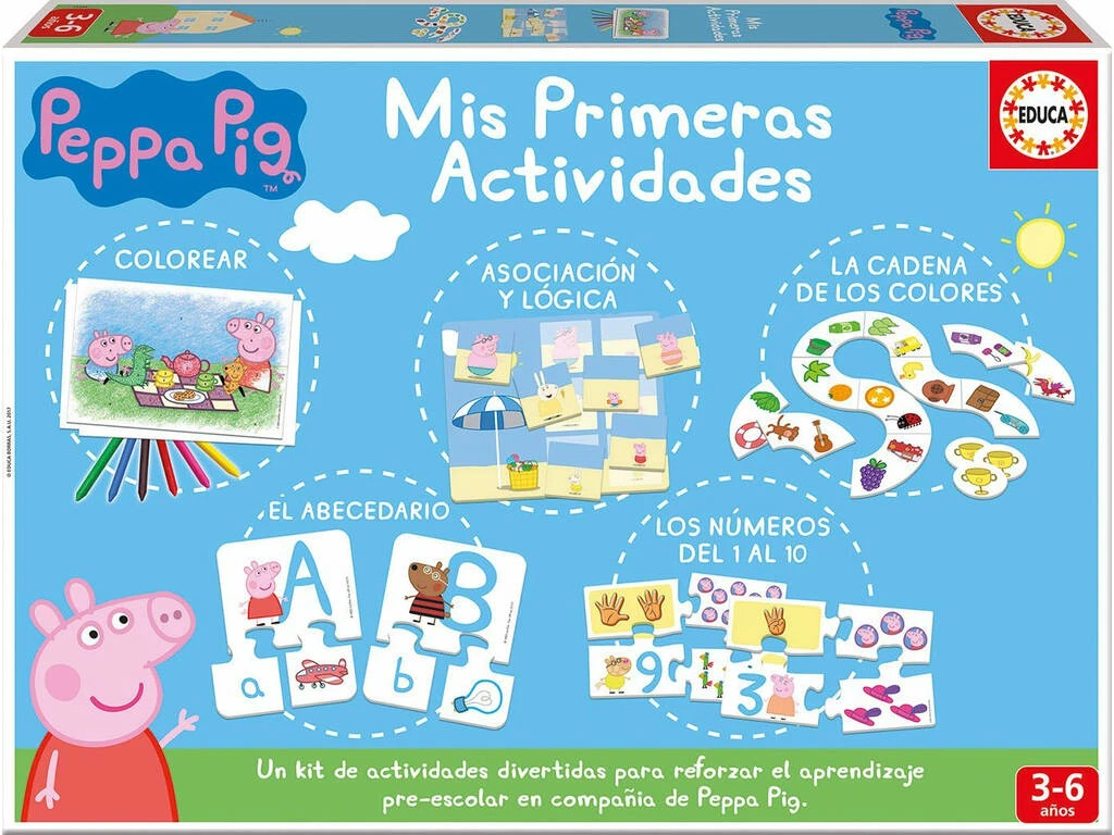 Mis Primeras Actividades Peppa Pig Educa 17249 3 Mis Primeras Actividades Peppa Pig Educa 17249
