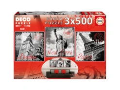 Puzzle 3x500 Grandes Ciudades Educa 17096