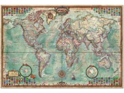 PUzzle 4000 El Mundo, Mapa Político 136x96 Cm EDUCA 14827