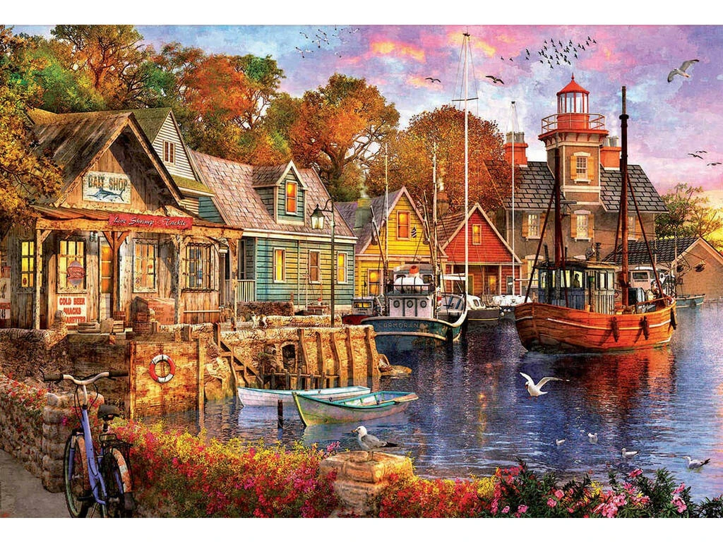 Puzzle 5000 Atardecer En El Puerto Educa 18015 4 Puzzle 5000 Atardecer En El Puerto Educa 18015 - Imagen 2