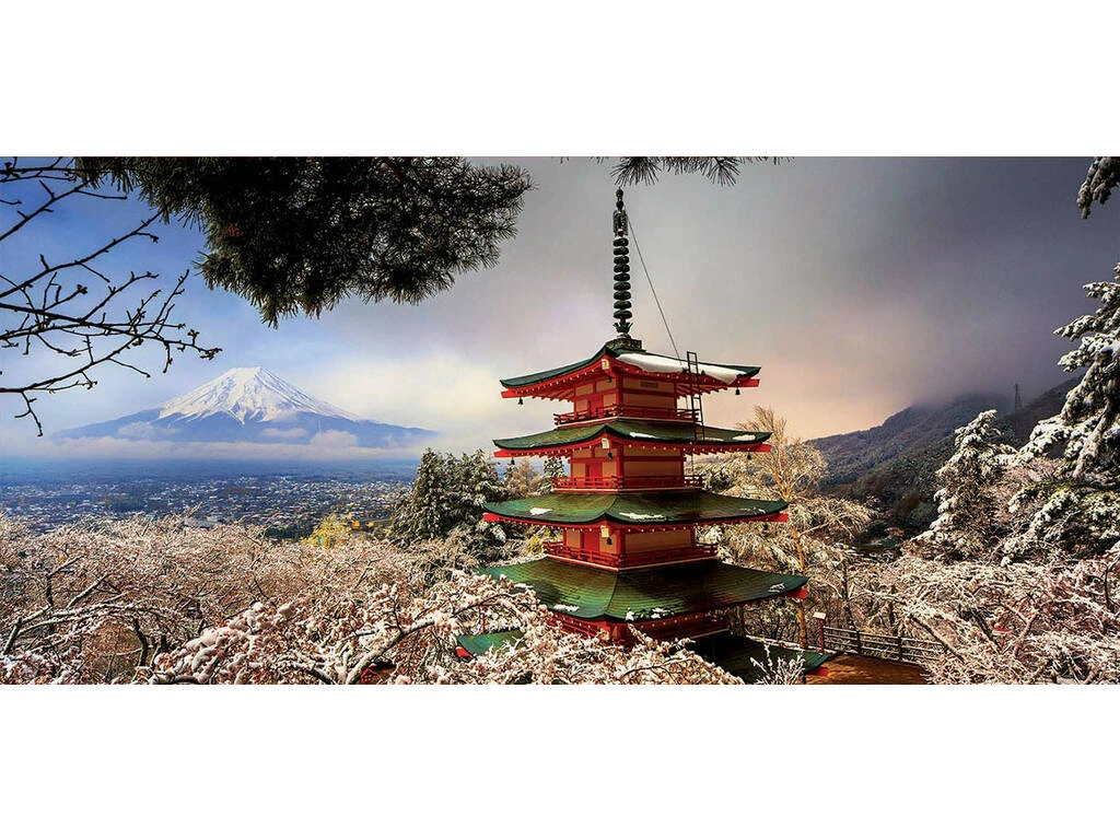 Puzzle 3.000 Monte Fuji Y Pagoda Chureito Japón Educa 18013 4 Puzzle 3.000 Monte Fuji Y Pagoda Chureito Japón Educa 18013 - Imagen 2