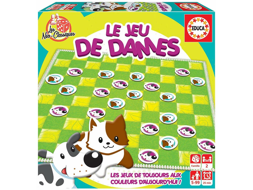 Le Jeu De Dames Francés Educa 18154 3 Le Jeu De Dames Francés Educa 18154