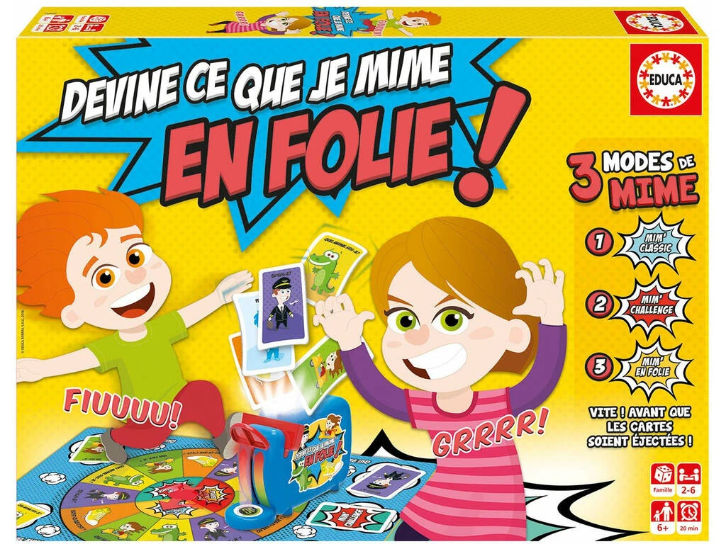 Devine Ce Que Je Mime En Folie Francés Educa 16869 3 Devine Ce Que Je Mime En Folie Francés Educa 16869