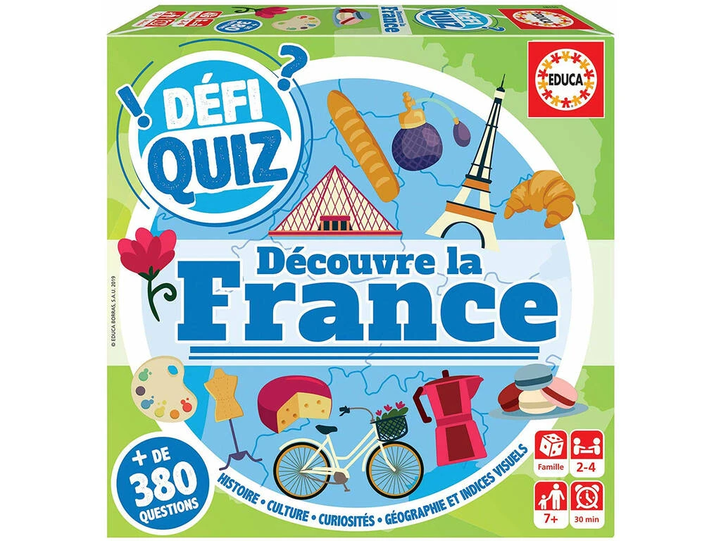 Defi Quiz Découvre La France Francés Educa 18155 3 Defi Quiz Découvre La France Francés Educa 18155