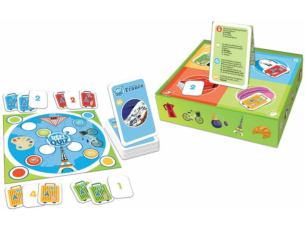 Defi Quiz Découvre La France Francés Educa 18155 4 Defi Quiz Découvre La France Francés Educa 18155 - Imagen 2