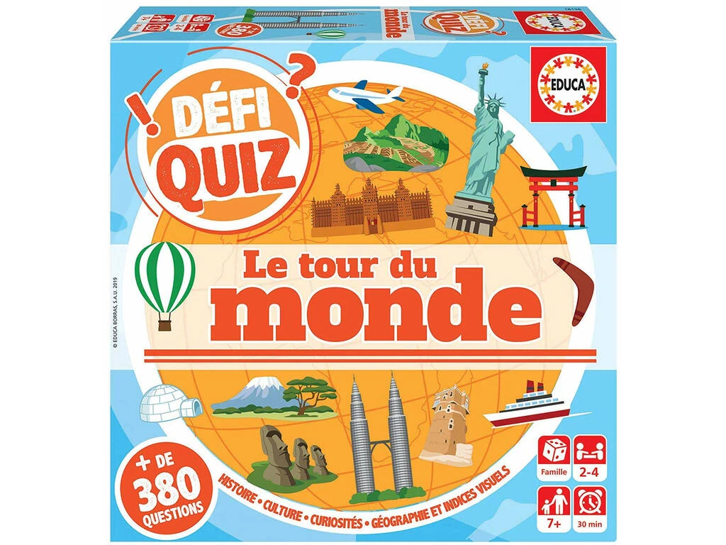 Defi Quiz Le Tour Du Monde Francés Educa 18156 3 Defi Quiz Le Tour Du Monde Francés Educa 18156