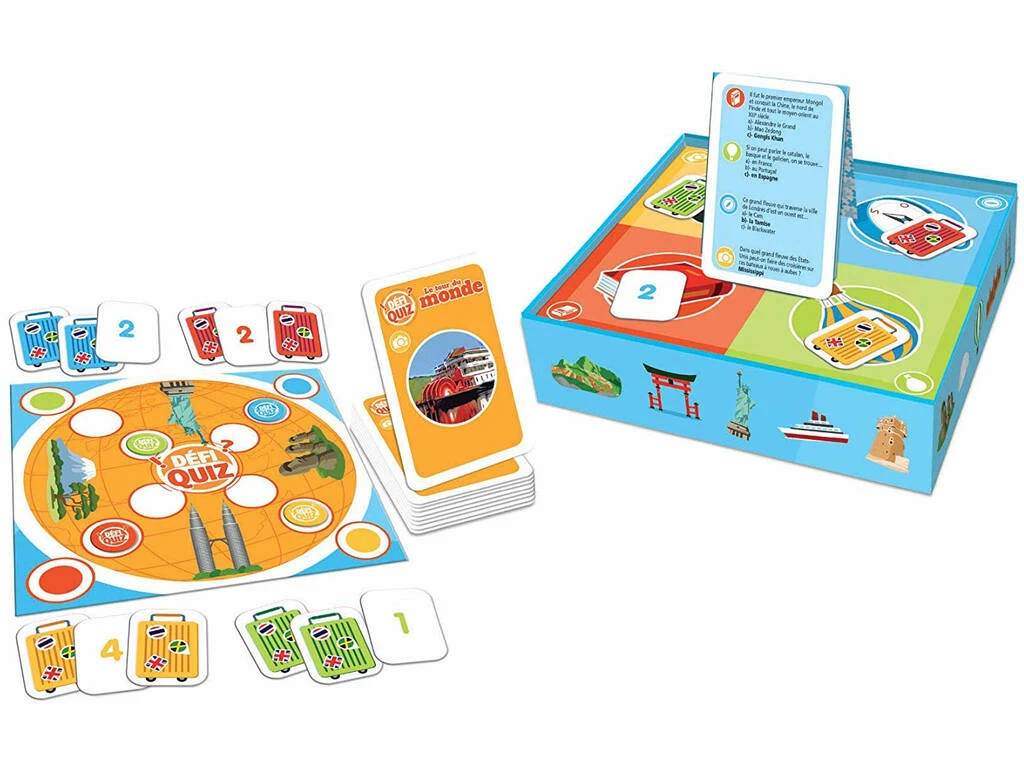 Defi Quiz Le Tour Du Monde Francés Educa 18156 4 Defi Quiz Le Tour Du Monde Francés Educa 18156 - Imagen 2