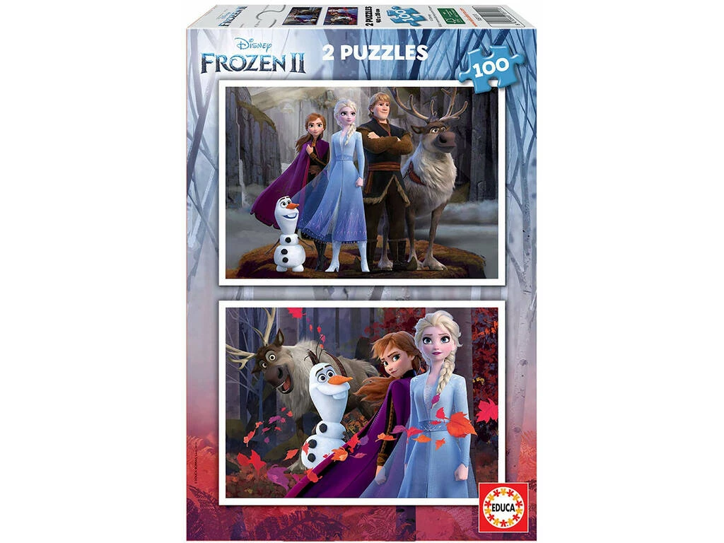 Puzzle 2x100 Frozen 2 Educa 18111 3 Puzzle 2x100 Frozen 2 Educa 18111