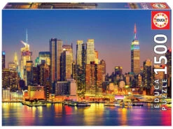 Puzzle 1500 Manhattan De Noche Educa 18466