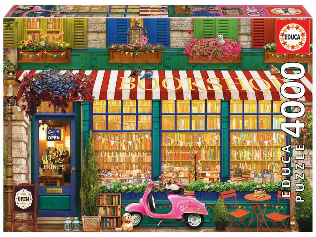 Puzzle 4000 Librería Vintage Educa 18582 3 Puzzle 4000 Librería Vintage Educa 18582
