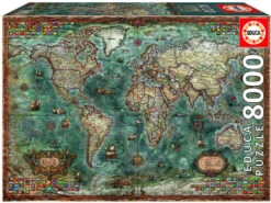 Puzzle 8000 Mapamundi Histórico Educa 18017
