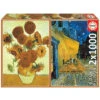 Puzzle 2x1000 Los Girasoles + Terraza De Café Por La Noche, Van Gogh -Educa Borras Ventas 1999952628g00