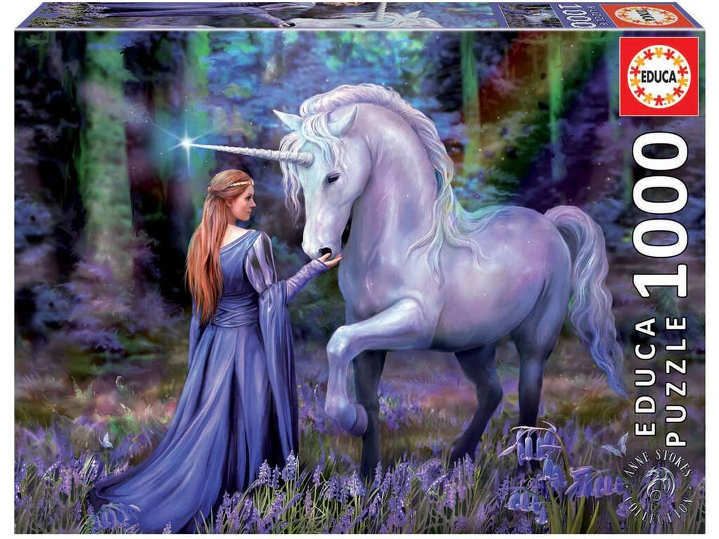 Puzzle 1000 Bluebell Woods, Anne Stokes Educa 18494 3 Puzzle 1000 Bluebell Woods, Anne Stokes Educa 18494