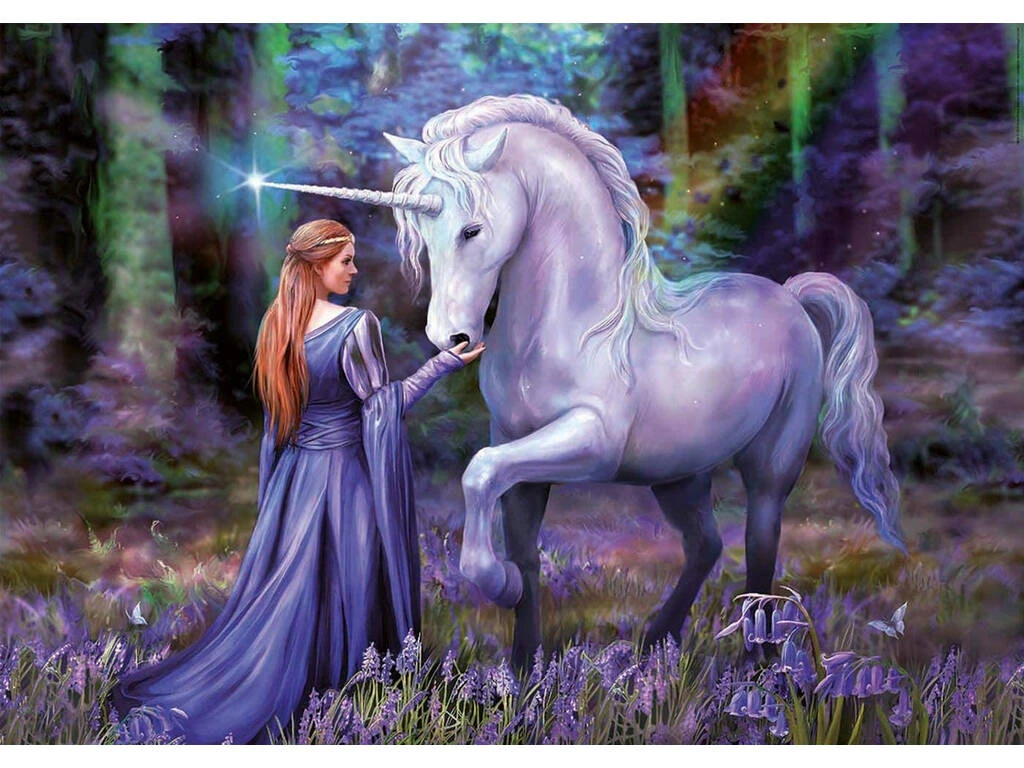 Puzzle 1000 Bluebell Woods, Anne Stokes Educa 18494 4 Puzzle 1000 Bluebell Woods, Anne Stokes Educa 18494 - Imagen 2