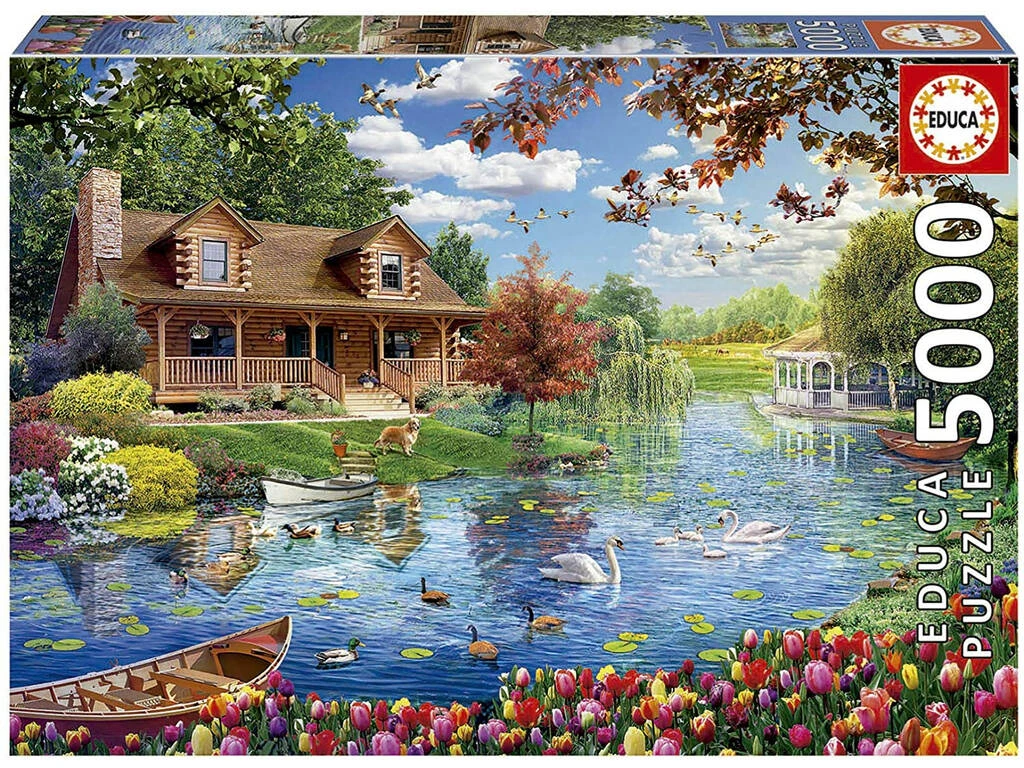 Puzzle 5000 Casita En El Lago De Educa 19056 3 Puzzle 5000 Casita En El Lago De Educa 19056