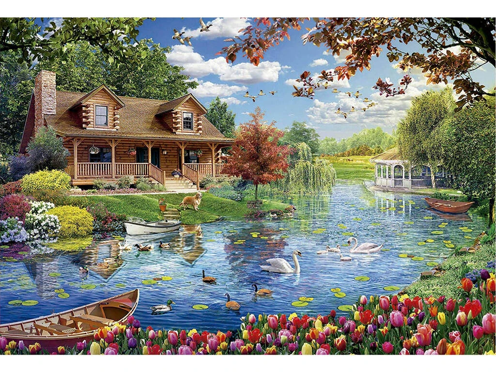 Puzzle 5000 Casita En El Lago De Educa 19056 4 Puzzle 5000 Casita En El Lago De Educa 19056 - Imagen 2