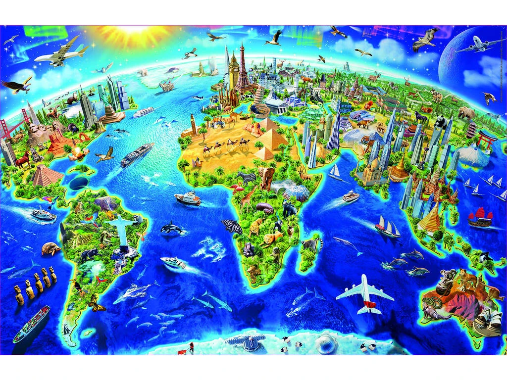 Puzzle 1000 Símbolos Del Mundo 4 Puzzle 1000 Símbolos Del Mundo - Imagen 2