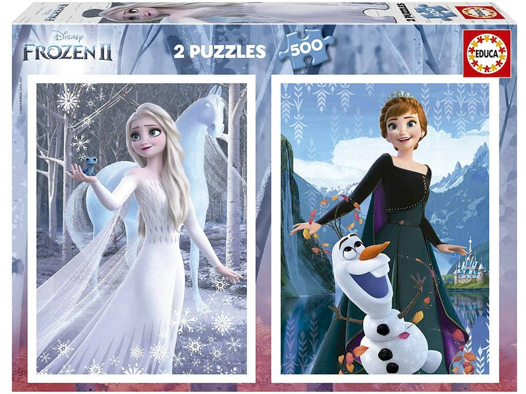 Puzzle 2X500 Frozen II De Educa 19016 2 Puzzle 2X500 Frozen II De Educa 19016