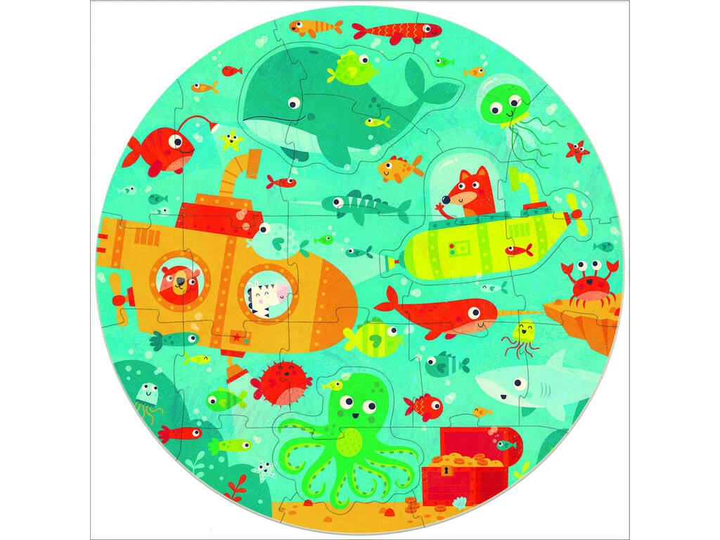 Puzzle Round 28 Piezas Bajo El Mar Educa 18907 4 Puzzle Round 28 Piezas Bajo El Mar Educa 18907 - Imagen 2