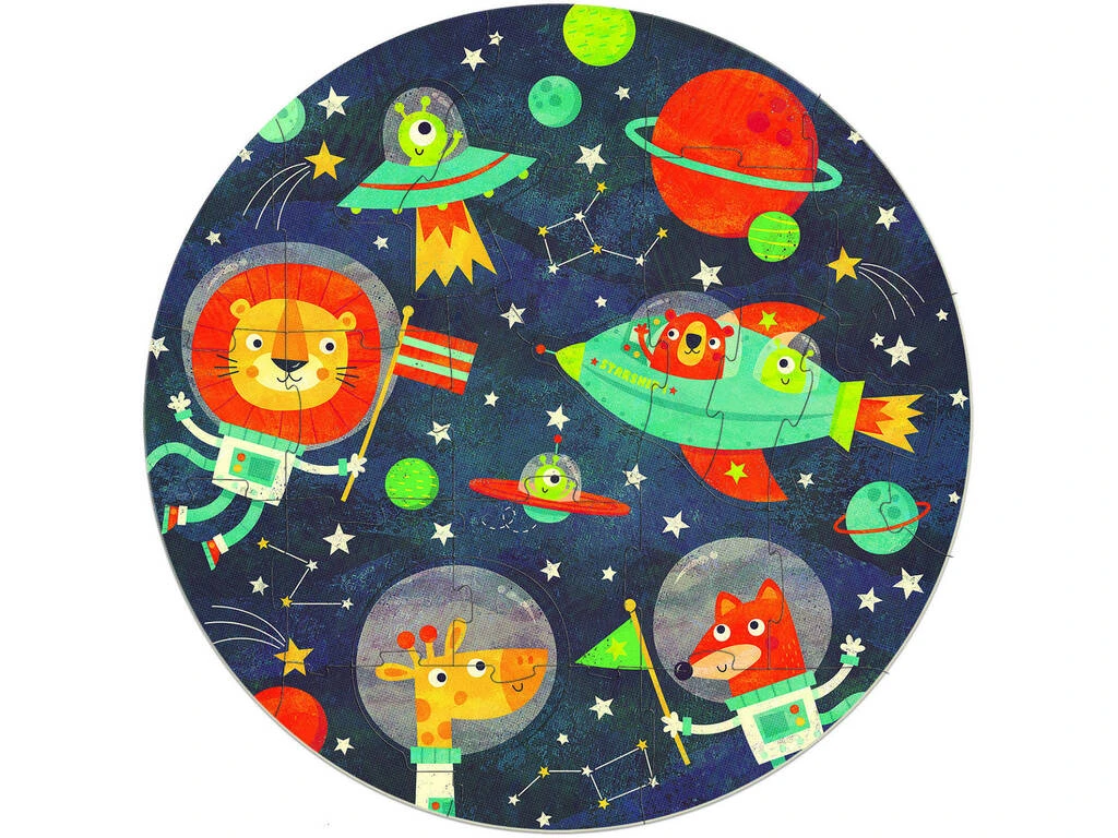 Round Puzzle 28 Piezas El Espacio Educa 18908 4 Round Puzzle 28 Piezas El Espacio Educa 18908 - Imagen 2