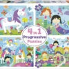 Puzzles Progresivos 4 En 1 20-40-60-80 Mundo De Fantasía De Educa 18905 -Educa Borras Ventas 1999957693g00