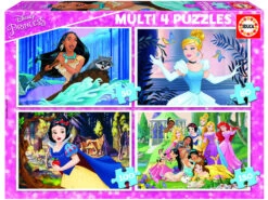 Puzzle Multi 4 50-80-100-150 Princesas Disney Educa 17637