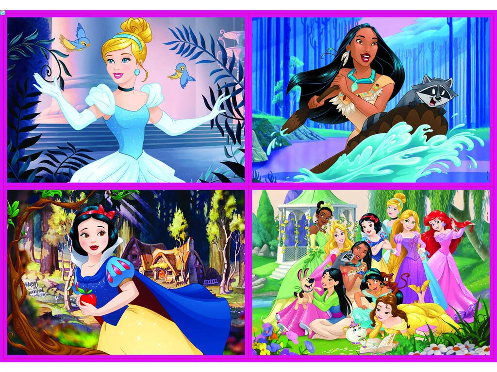 Puzzle Multi 4 50-80-100-150 Princesas Disney Educa 17637 4 Puzzle Multi 4 50-80-100-150 Princesas Disney Educa 17637 - Imagen 2