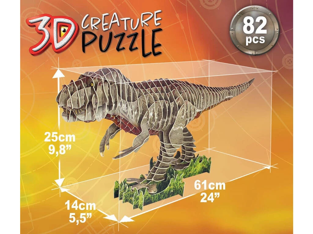T-Rex 3D Creature Puzzle Educa 19182 5 T-Rex 3D Creature Puzzle Educa 19182 - Imagen 3