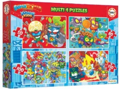 Puzzle Multi 4 Superthings (50-80-100-150) Educa 19206