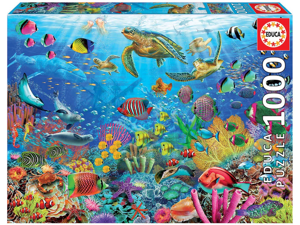 Puzzle 1000 Tortugas En El Paraíso Educa 19266 3 Puzzle 1000 Tortugas En El Paraíso Educa 19266