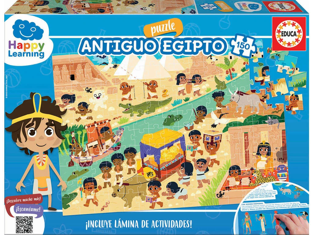 Puzzle 150 Happy Learning Egipto Educa 19318 3 Puzzle 150 Happy Learning Egipto Educa 19318