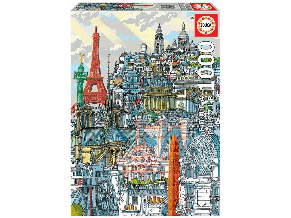 Puzzle 1000 París, Carlo Stanga Educa 19264 3 Puzzle 1000 París, Carlo Stanga Educa 19264