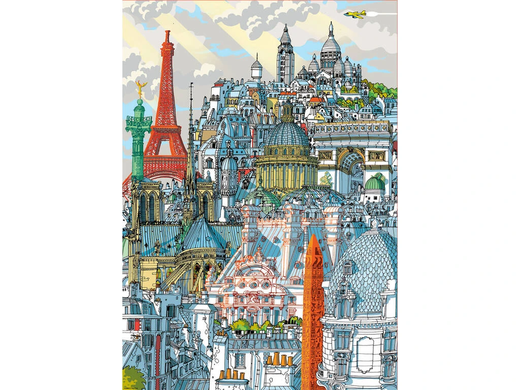 Puzzle 1000 París, Carlo Stanga Educa 19264 4 Puzzle 1000 París, Carlo Stanga Educa 19264 - Imagen 2