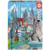 Puzzle 1000 New York, Carlo Stanga Educa 19265 -Educa Borras Ventas 1999966003g00