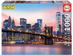 Puzzle 1000 Puente De Brooklyn Neón Educa 19269