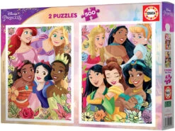 Puzzle 2X500 Princesas Disney Educa 19253