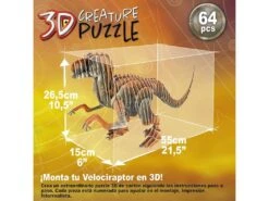 Puzzle 3D Creature Velociraptor Educa 19382 9 Puzzle 3D Creature Velociraptor Educa 19382 -Educa Borras Ventas 1999967339g03