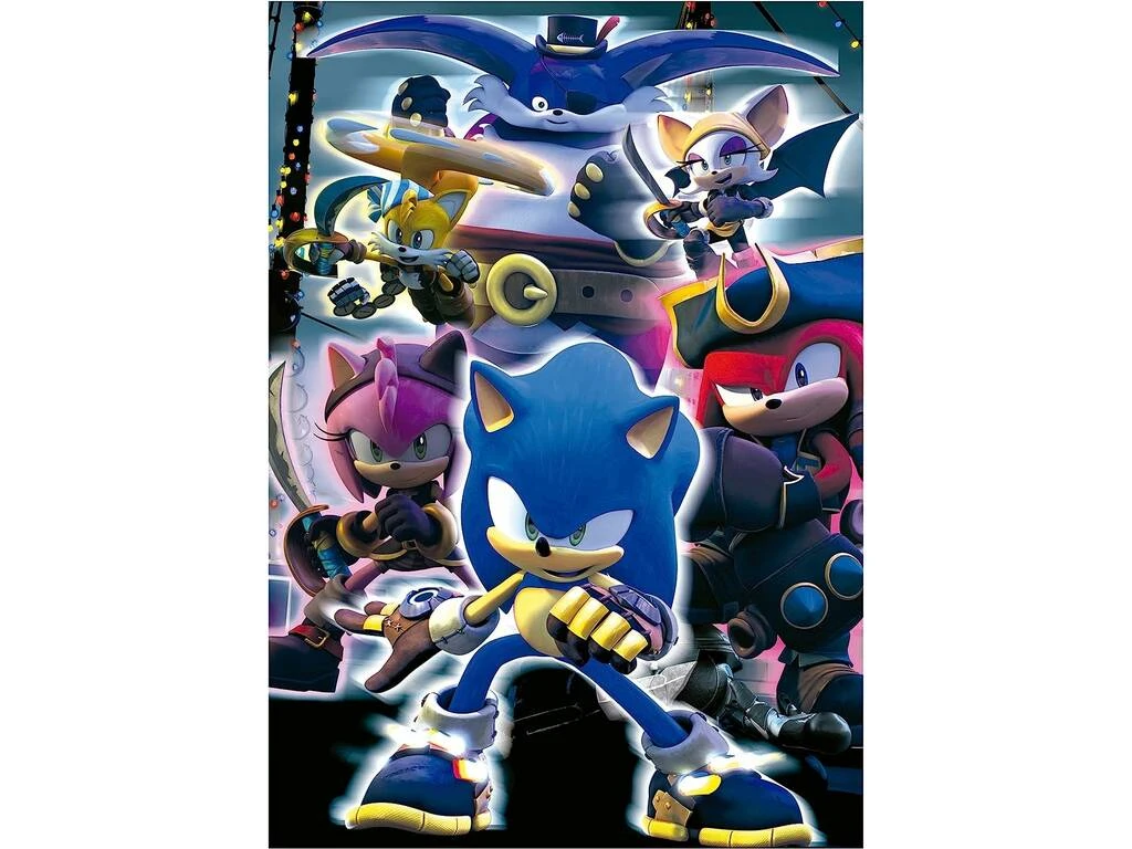 Puzzle 300 Sonic Neón Fluorescente Educa 19630 4 Puzzle 300 Sonic Neón Fluorescente Educa 19630 - Imagen 2