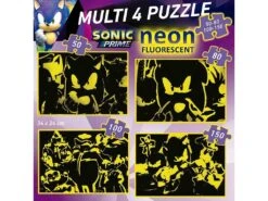 Multi 4 Puzzles 50-80-100-150 Sonic Neón Educa 19631 7 Multi 4 Puzzles 50-80-100-150 Sonic Neón Educa 19631 -Educa Borras Ventas 1999969104g02