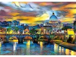 Puzzle 1500 Basílica De San Pedro Y Puente De San Angelo Educa 19617 -Educa Borras Ventas 1999969431g01