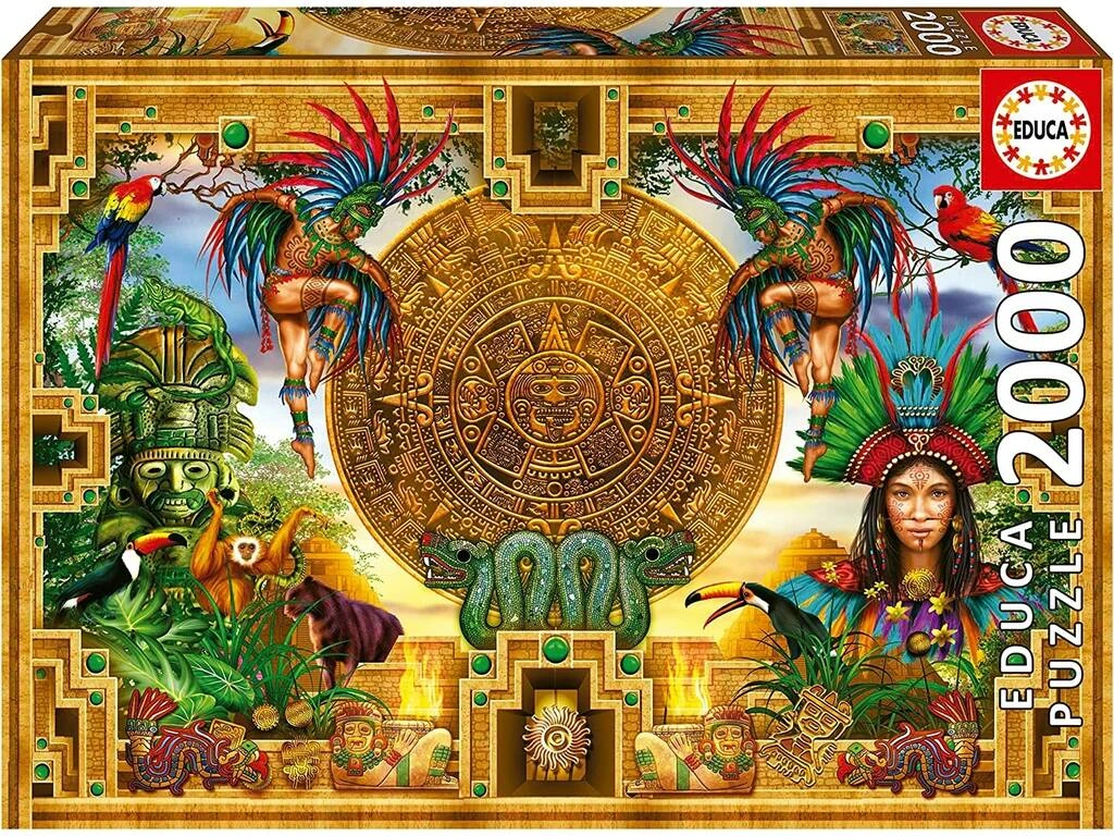 Puzzle 2000 Montaje Azteca Maya Educa 19565 3 Puzzle 2000 Montaje Azteca Maya Educa 19565