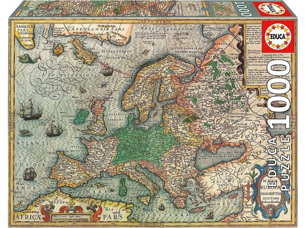 Puzzle 1000 Mapa De Europa De Educa 19624 3 Puzzle 1000 Mapa De Europa De Educa 19624