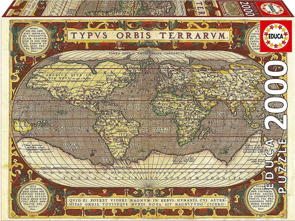 Puzzle 2000 Mapamundi Educa 19620 3 Puzzle 2000 Mapamundi Educa 19620