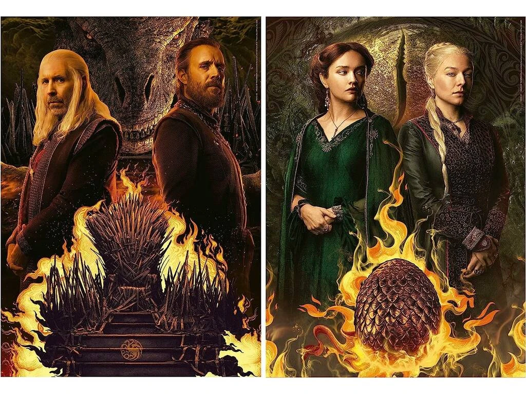 Puzzle 2x500 House Of The Dragon Educa 19573 4 Puzzle 2x500 House Of The Dragon Educa 19573 - Imagen 2