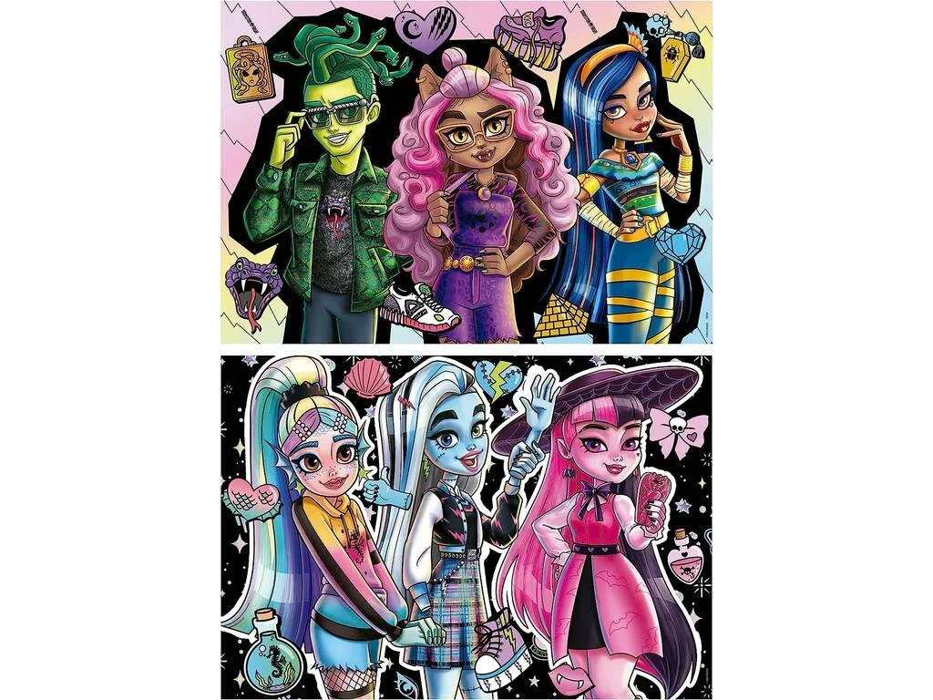 Puzzle 2x100 Monster High Educa 19704 4 Puzzle 2x100 Monster High Educa 19704 - Imagen 2