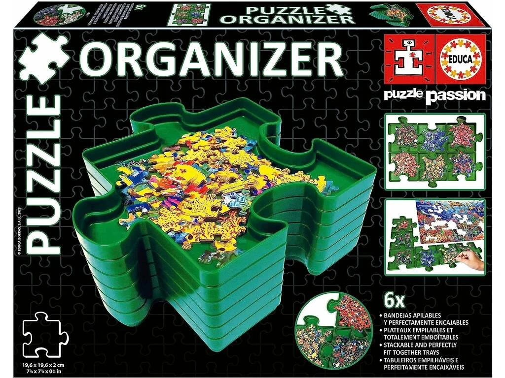 Organizador De Piezas De Puzzle Educa 19577 3 Organizador De Piezas De Puzzle Educa 19577