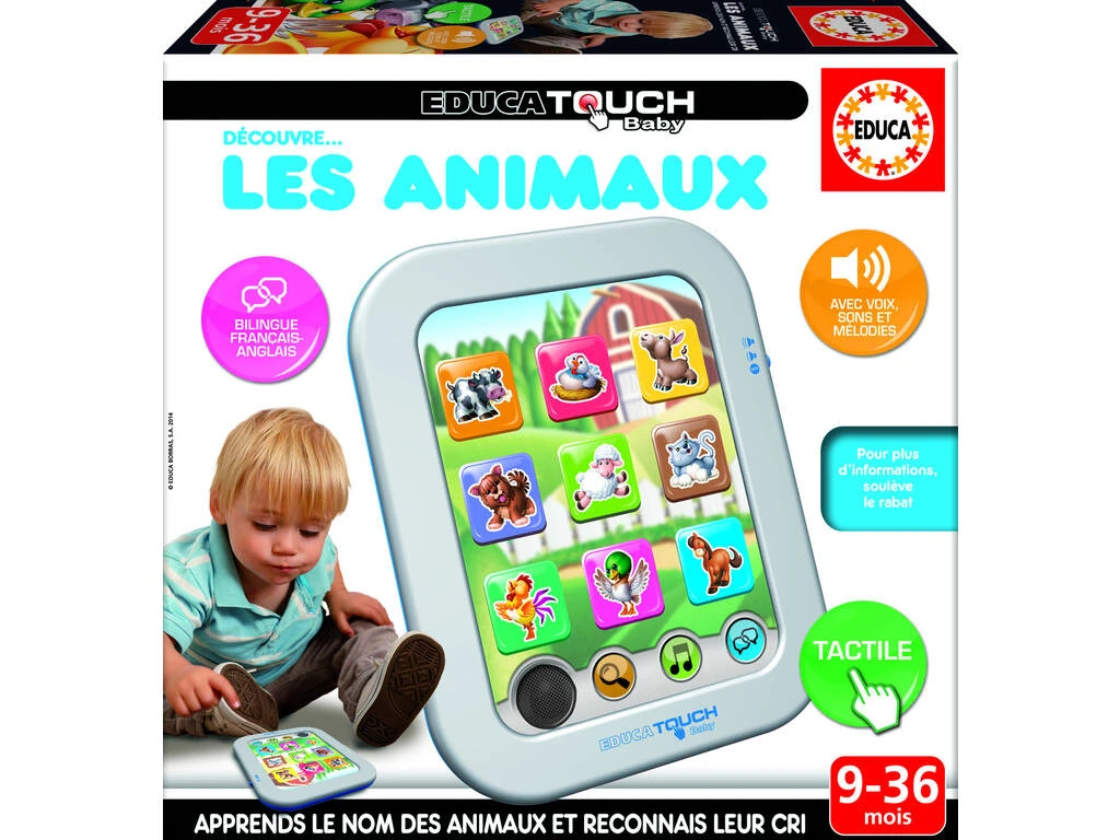 Educa Touch Baby Découvre Les Animaux 3 Educa Touch Baby Découvre Les Animaux