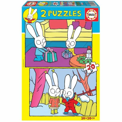 Educa Borrás - Simon - Pack Puzzles 2x20 Piezas 3 Educa Borrás - Simon - Pack Puzzles 2x20 Piezas