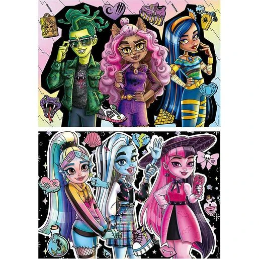 Monster High - Set De 2 Puzzles Infantiles De 100 Piezas Con Imágenes De Monster High 4 Monster High - Set De 2 Puzzles Infantiles De 100 Piezas Con Imágenes De Monster High - Imagen 2