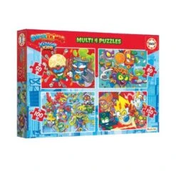 Educa Borrás - SuperThings - Multi 4 Puzzles Progresivos 50-80-100-150 Piezas